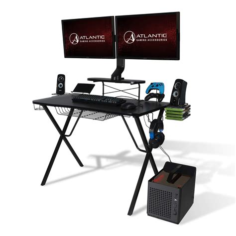 atlantic gaming desk Atlantic Gaming Desk Pro EPIC SOLUTION-The Gaming Desk Pro is designed for all your gaming gear, so you can focus on that epic battle