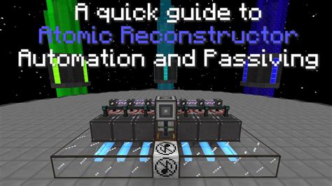 automate atomic reconstructor  Actually Additions uses Crystal Flux (often abbreviated as CF) as its own form of energy