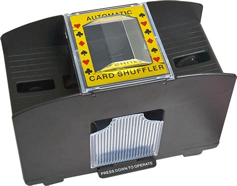 automatic card shuffler  Our card shuffler holds up to 1-6 standard decks of cards