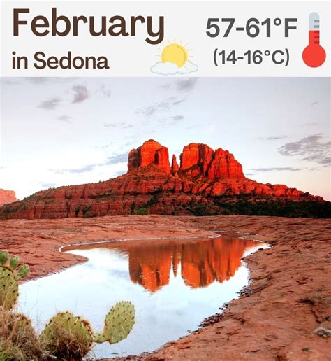 average temperature in sedona in february  The average temperature for December is a low of 2