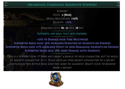 awakened unbound ailments Unbound Ailments Support - Chill and Freeze are now vastly more powerful in terms of Duration and effectiveness