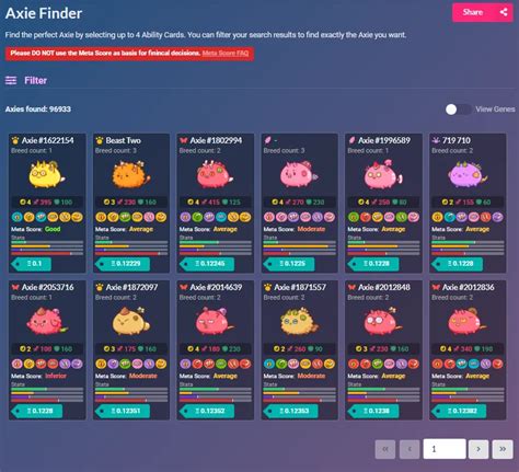 axie finder  Additional Information