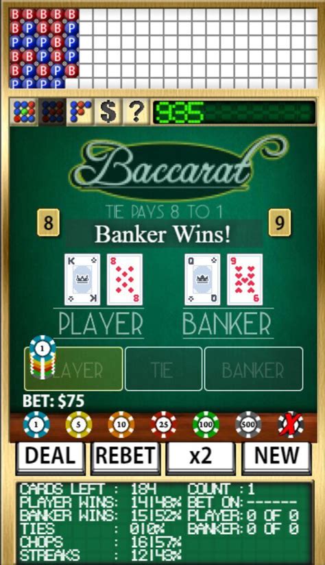 baccarat simulator download  Added jackpot rules