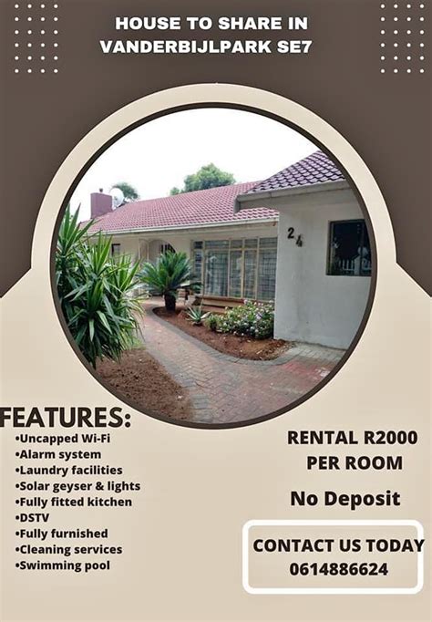 bachelor to rent in vanderbijlpark for r2000 Vanderbijlpark