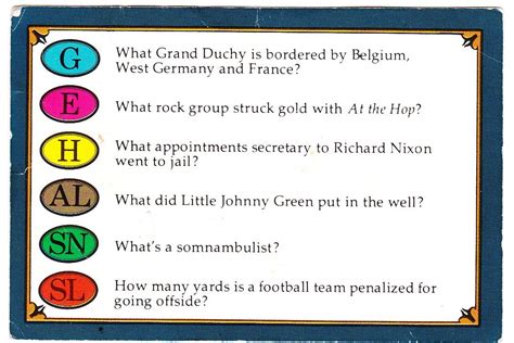 badgehungry trivial pursuit answers  Paul » Trivial Pursuit Answers Archive1: Medium wave 2: Automobile 3: Chromosomes 4: Candles 5: Starvation 6: Alcohol 7: Depth 8: Eggs 9: The sun » Trivial Pursuit Answers ArchiveCrossword Cove HD Solution: November 23, 2022