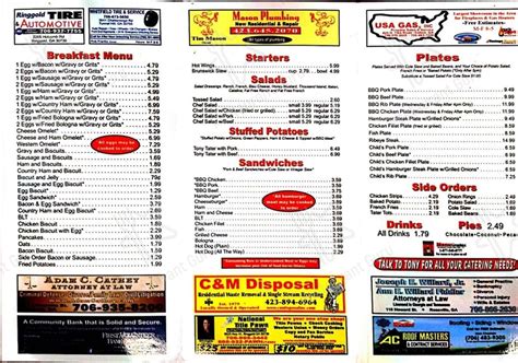 bailey's bar-b-que menu  City BBQ Menu and Prices