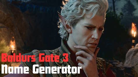 baldur's gate 3 name generator  BG3 is the third main game in the Baldur's Gate series