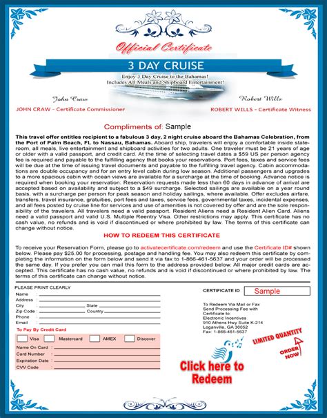 bally's cruise certificate  Contact Our CASINO SPECIALISTS AND RESERVATION CENTER