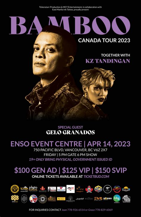 bamboo and kz tandingan concert 2023 Bamboo, KZ back on tour 2023-03-30 - By ROBERT R