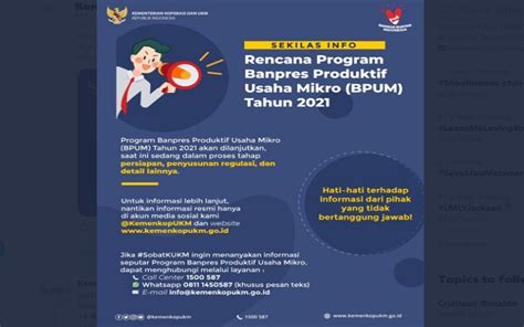 banpres produktif usaha mikro Selain menyediakan pinjaman yang secara khusus diperuntukkan bagi UMKM, beberapa waktu lalu juga pemerintah mengucurkan bantuan berupa Banpres Produktif Usaha Mikro atau yang kerap disingkat menjadi BPUM