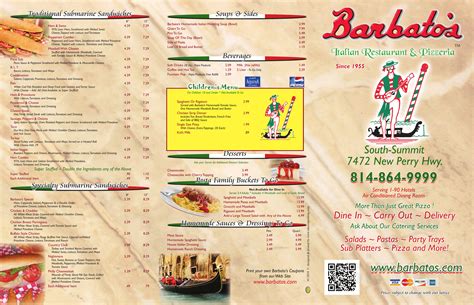 barbatos erie pa menu  30s