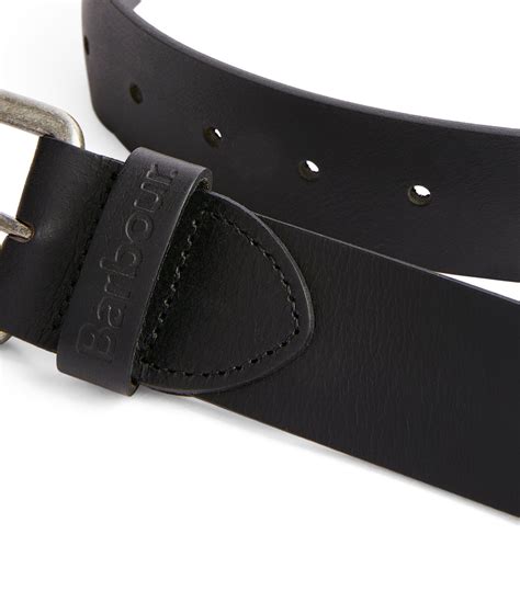 barbour leather belt  48