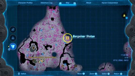 bargainer statue map  Barbarian Helm location – Zelda TOTK