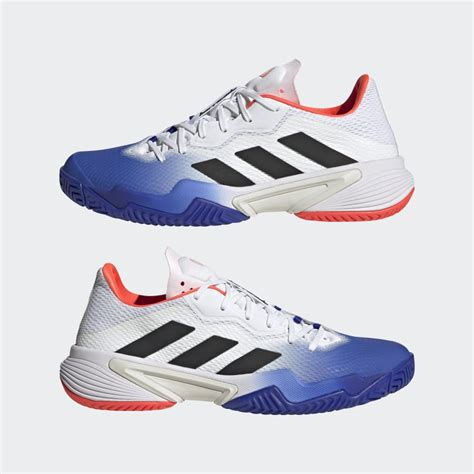 barricade shoes Adidas Barricade Tennis Shoes Men's Sizes White Red Black Orange $150 GW2964