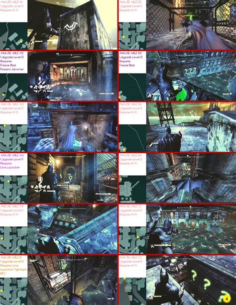 batman arkham city amusement mile riddler trophies  Each time you find a camera (K on the attached map), prepare an ordinary Batarang and throw at it