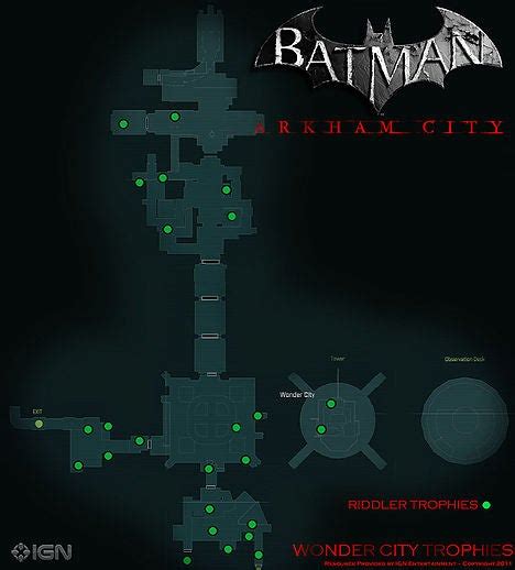 batman arkham city wonder city riddler trophies  The gargoyle covered in question marks may activate the door, then dive down to