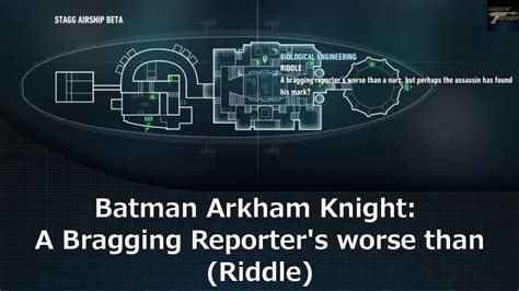 batman arkham knight a bragging reporter Arkham Knight is still reliant on repetitive loops of close combat, predatory stealth and basic detection, and the Batmobile adds another layer of activities to interrupt those loops