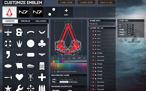 battlelog emblem editor extended Special thanks to Sam Rhodes, Eugen Genrich, Kevin Chou, Tino Reschke, [nBk] carlit05Battlelog is a free social platform that ties into Battlefield 4 and Battlefield 3 and lets you socialize, track stats, plan your next game, and more from your web browser!JavaScript: BF4 Battlelog Emblem Import / Export