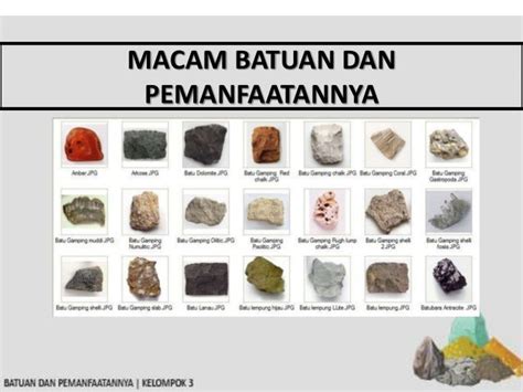 batuan dan mineral  Batuan yang mudah larut seperti batu gamping akan mengalami proses karbonasi ini