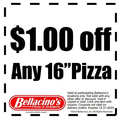 bellacino's coupons 2019  Main Menu