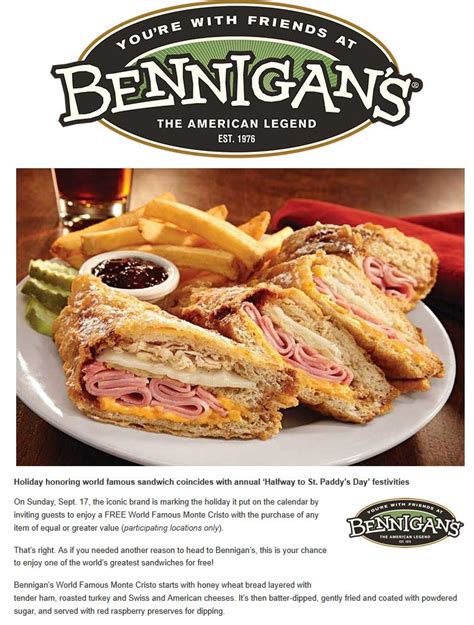 bennigans coupons  This is the age of not