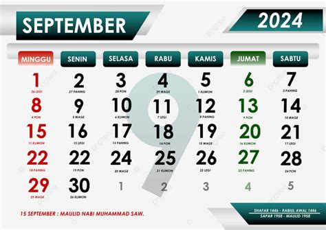 berapa hari lagi tanggal 9 september  1 bulan 4 hari