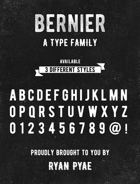 bernier distressed font  Pinterest