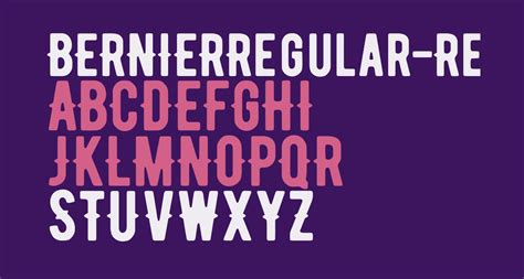 bernierregular font BERNIERRegular-Regular Fonts Free Downloads