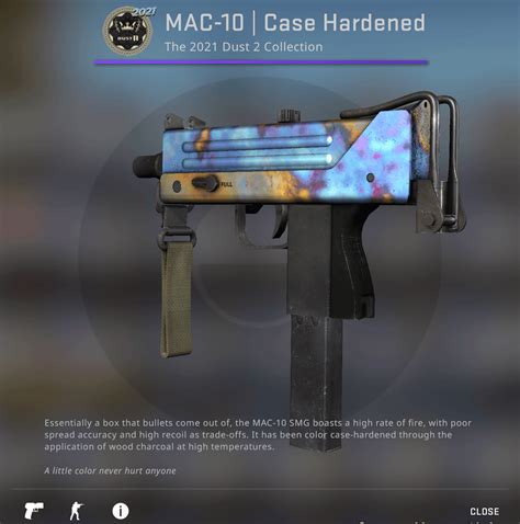 best mac 10 case hardened pattern 04745833