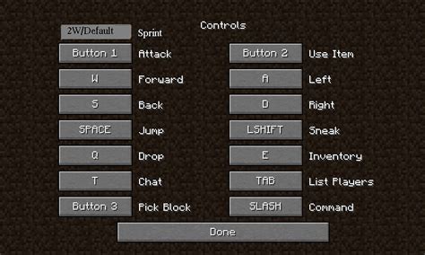 best pvp keybinds minecraft mcpvp