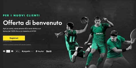 bet365 bonus benvenuto  Apri un conto, effettua un versamento di almeno €5 ed avrai diritto ad un bonus del 100% del tuo versamento qualificante fino ad un massimo di €100