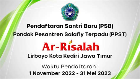 biaya pendidikan sma ar risalah lirboyo 400