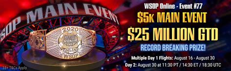 big 50 wsop 2020  One man traveling across the country from Somerset, New