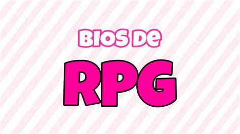 bios rpg prontas  RPG - The Island
