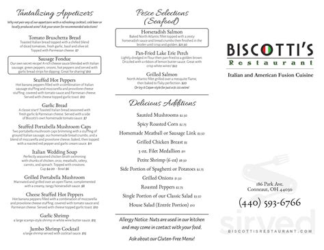 biscotti’s cafe menu 37 mi