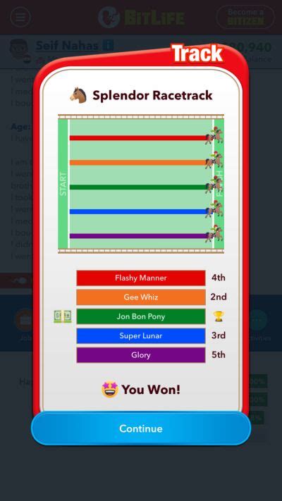 bitlife horse race glitch Stats are the four bars below your character that determine their well-being