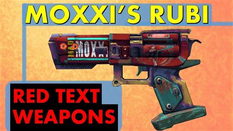 bl3 moxxi weapons  They appear as keychains which hang off a weapon, and are earned through completion of quests, challenges, or any suitable loot source, with some available only through cosmetic DLC packs or seasonal events