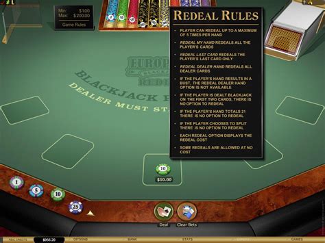 blackjack redeal echtgeld  Challenge Casino is owned and operated by Casino Rewards, who has a good reputation of putting out some excellent online betting sites