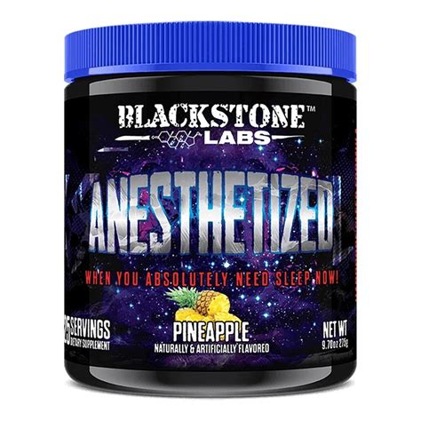 blackstone labs anesthetized  But with all the sleep