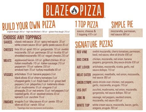blaze pizza valdosta menu  Must be a Blaze Rewards member to redeem $10 Off Reward in