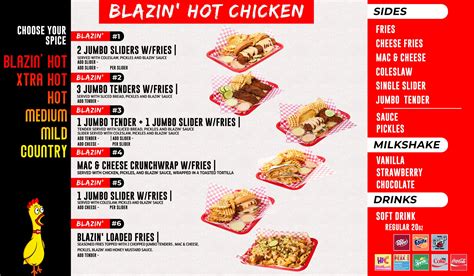 blazin' hot chicken westlake menu <b>llabtaem yracs enO</b>