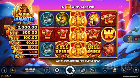 blazing mammoth play online  The games also allow the players to choose the number of active paylines