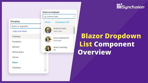 blazor dropdown  @using Syncfusion