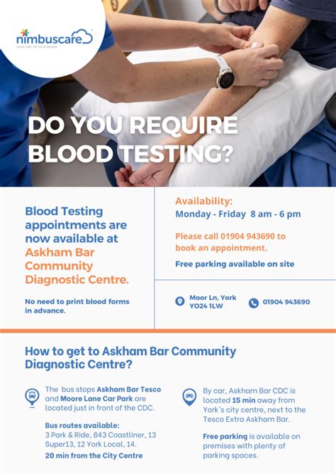 blood test appointment 1200 Outpatient Laboratory