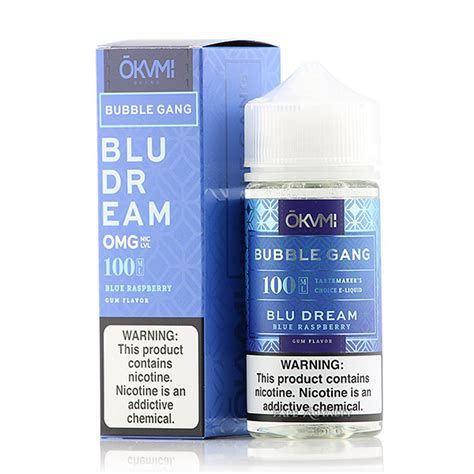 blu dream iced by okami bubble gang e liquid 120ml 99