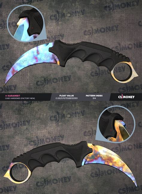 blue gem karambit case hardened  Found in 11 containers