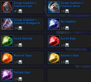 blue gems wotlk  Red has a Large Opal in it