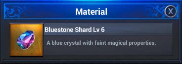 bluestone shard +5  Bluestone Pendant +15