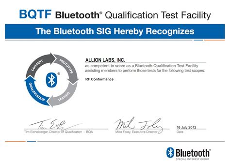 bluetooth qualification consultant  Implemented new agent agreements in Europe and Asia to support global growth of the RFI brand