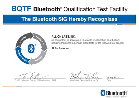 bluetooth qualification expert  As an expert in the Bluetooth technology and the qualification